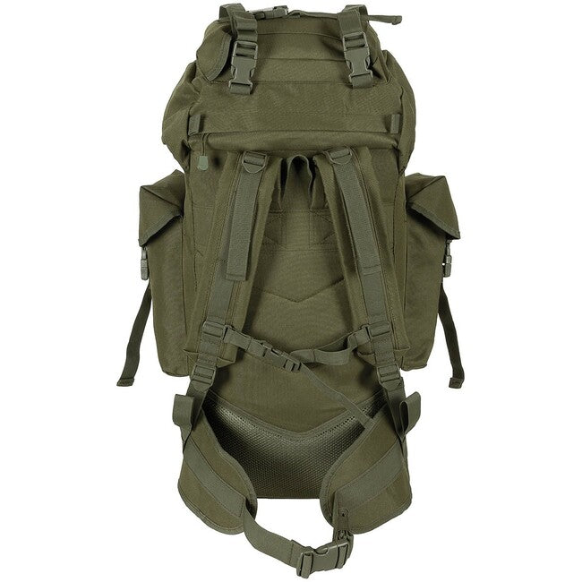MFH MOLLE раница 65L с алуминиев прът, OD зелено