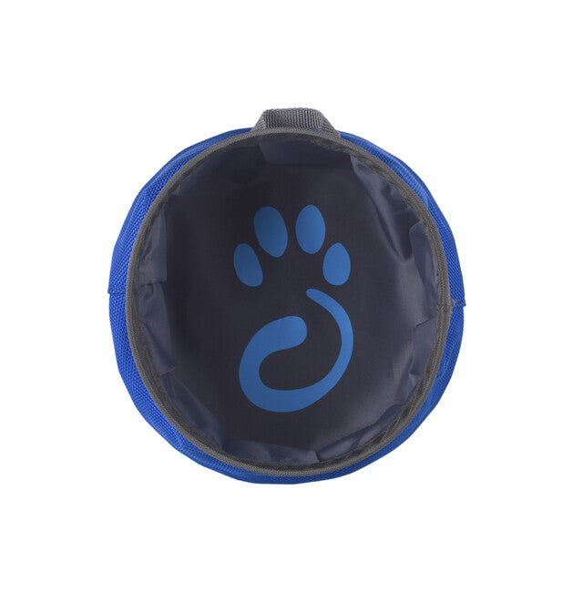 Mountain Paws сгъваема купа за вода за кучета, синя, S