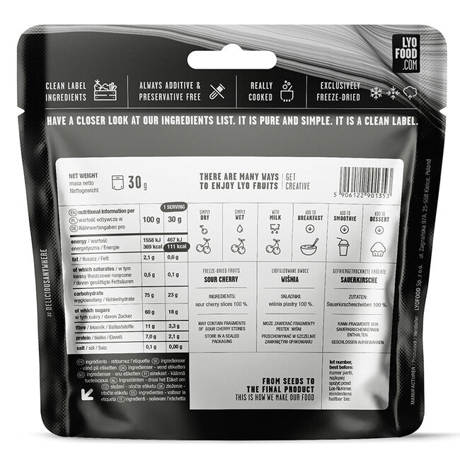 LYOfood черешка 370g