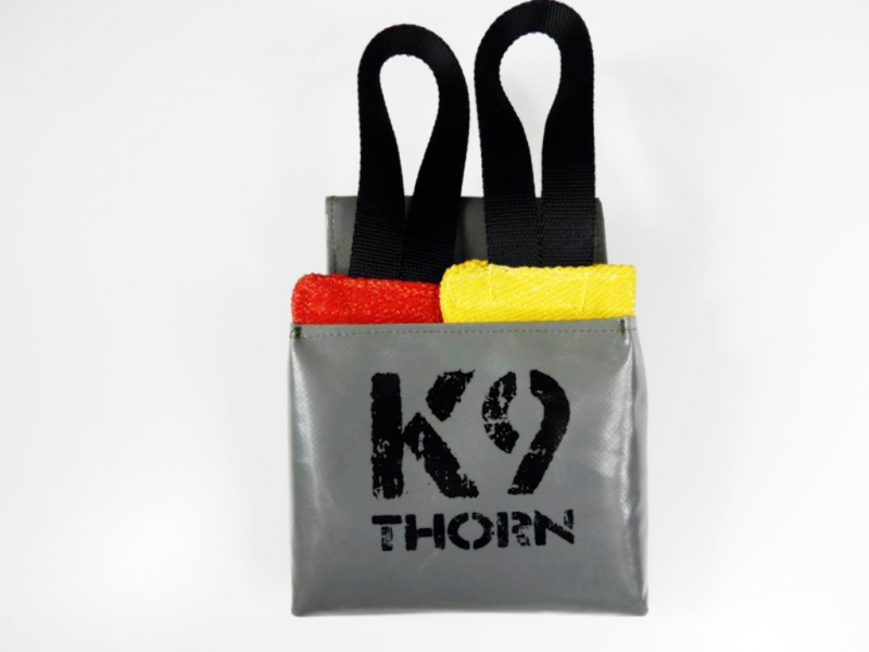 K9 Thorn торбичка за магнезий с колан отворена, маслинена