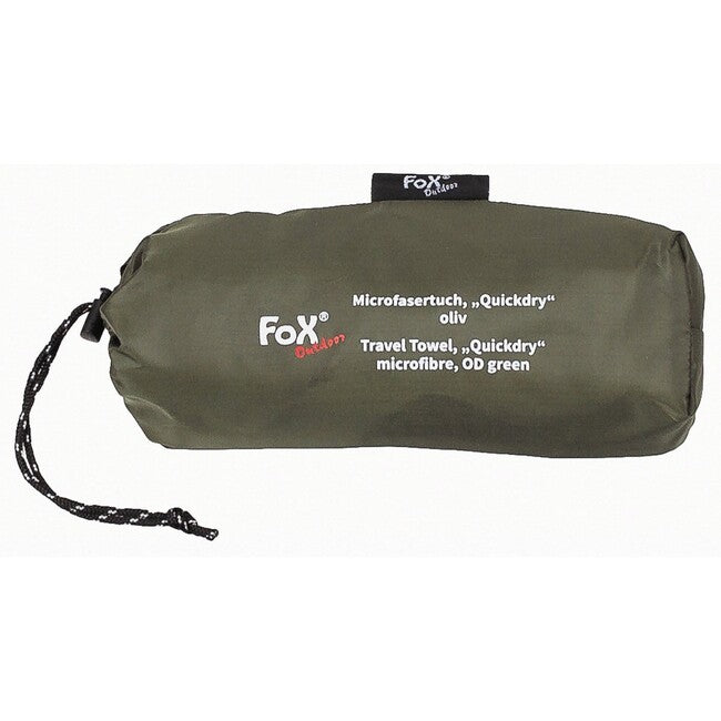 Fox Outdoor "Quickdry" пътнически кърпа микровлакно, маслинена зелена, около 130 x 80 см