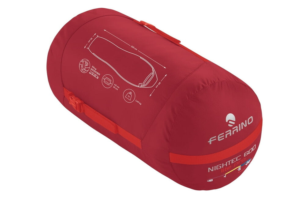 Ferrino Nightec 600 Lite Pro спален чувал L, червен