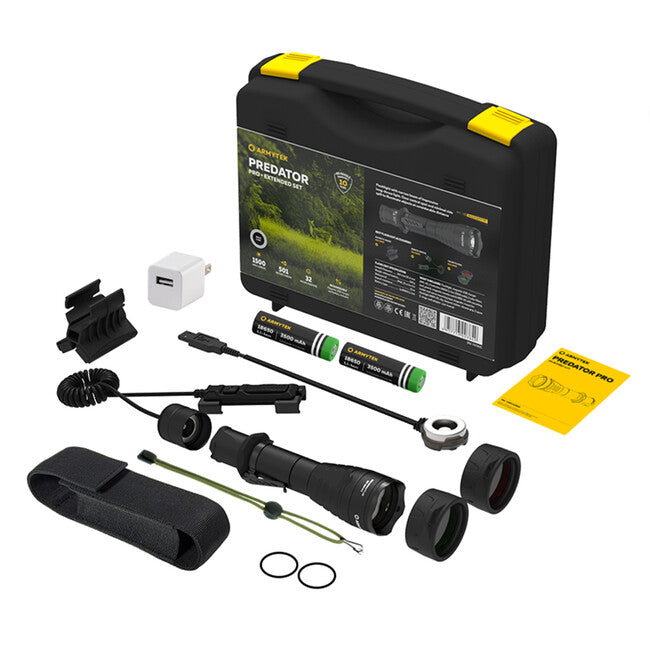 ArmyTek Predator Pro Magnet USB Extended комплект тактически, топло бяло