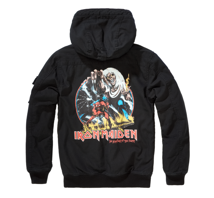 Brandit Iron Maiden Bronx яке, черно