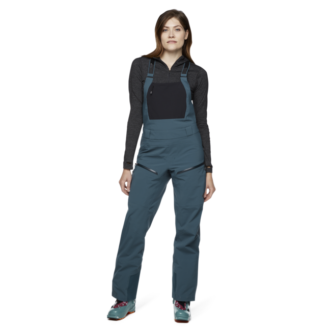 Black Diamond Recon Stretch Bibs панталон дамски с тракми, азурит