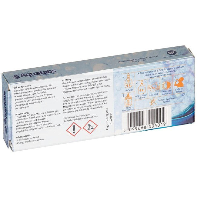 MFH Medentech Aquatabs дезинфекция на вода, 50 таблетки