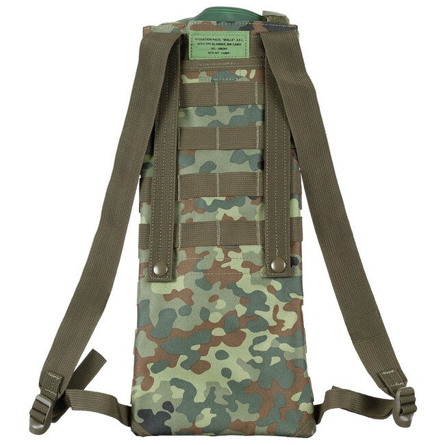 MFH MOLLE хидратационен чантичка с TPU маркуч, 2,5 L, BW камо