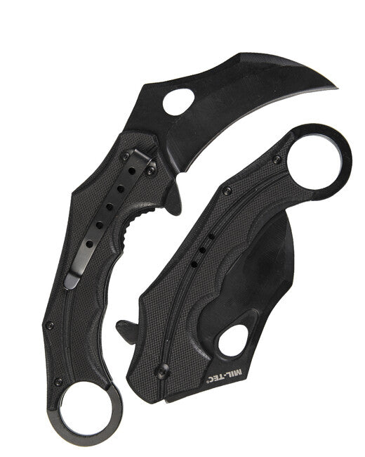 Mil-Tec карамбит сгъваем нож G10, черен