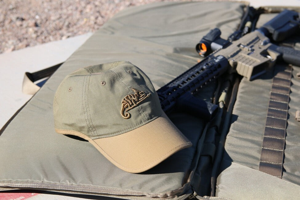 Helikon-Tex шапка PolyCotton Ripstop с лого, маслинено зелено / Adaptive