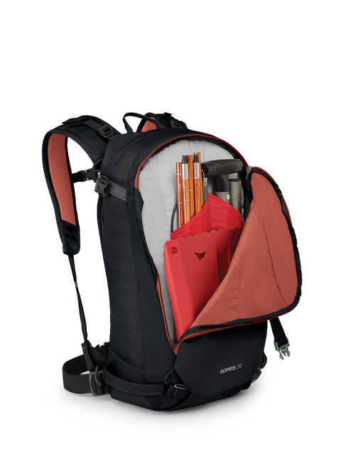 OSPREY SOPRIS скиалпийска раница 20, черна