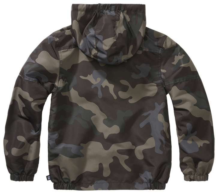 Brandit Summer Frontzip Windbreaker яке детско, тъмен камуфлаж