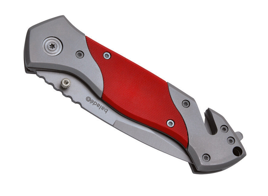 Baladeo ECO067 Rescue спасителен нож, червена G10