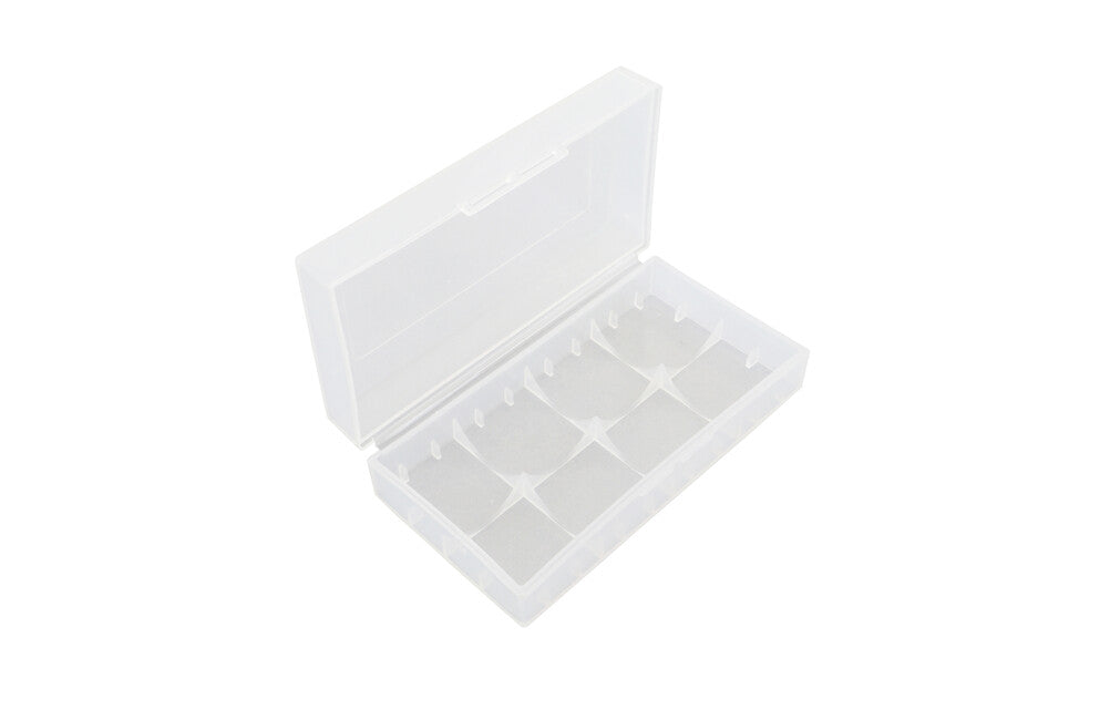 BasicNature батериен кутия за 2 x 18650 батерии, прозрачна