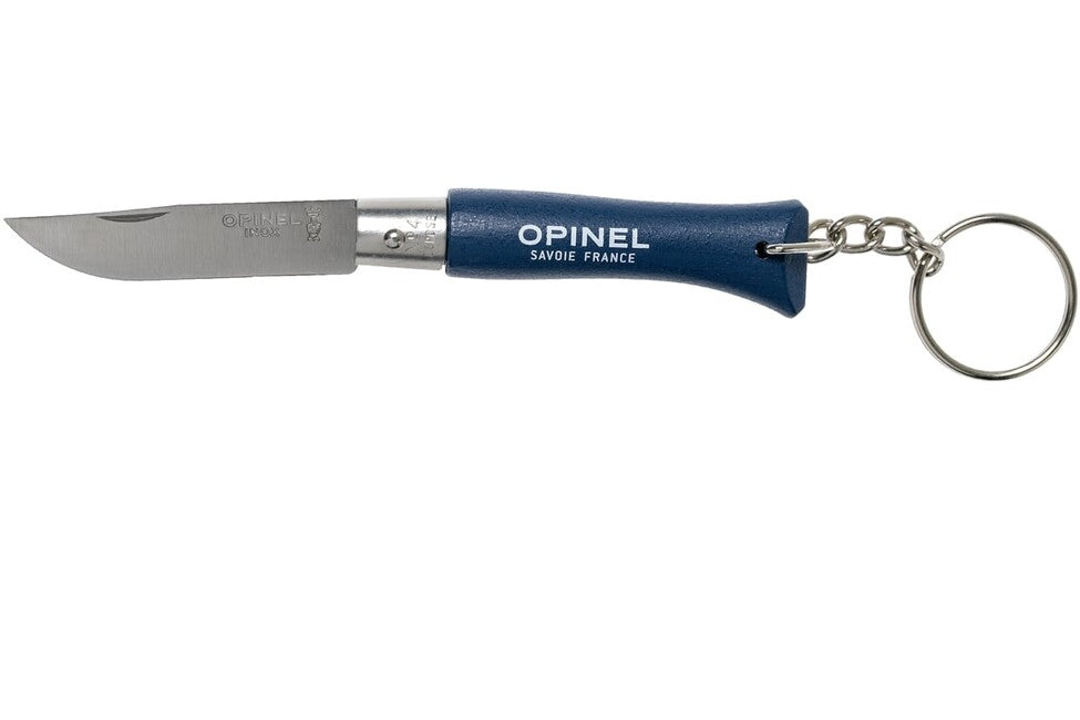Opinel VRI N°04 сгъваем нож с ключодържател, тъмносиньо