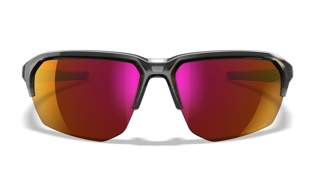 Wiley X Jakl слънчеви очила, Captivate Red Mirror/ Gloss Crystal Grey