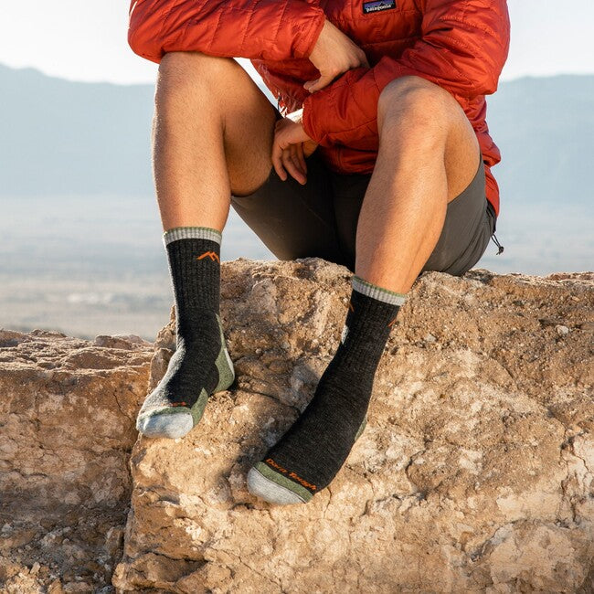Darn Tough Hiker Micro Crew чорапи средно леки с възглавничка, Lime