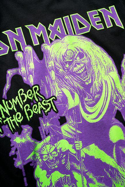 Brandit Iron Maiden тениска Number of Beast I, черна