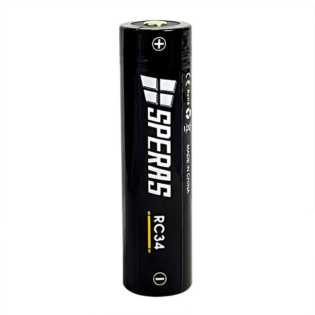 Спираща RC34 преносима литиева батерия 18650 3400mAh