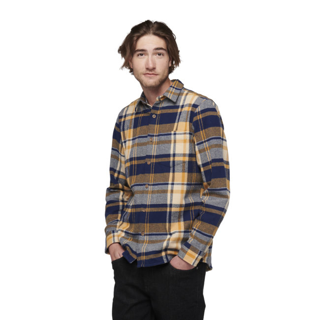 Black Diamond Project Flannel флис риза мъжка, индиго-златно каре