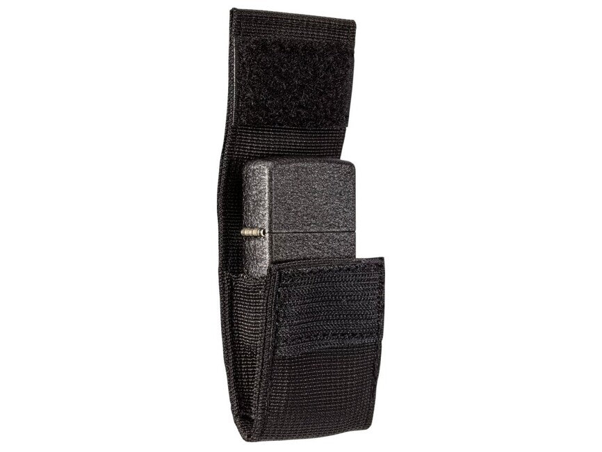 Zippo Black Crackle комплект тактически калъф + запалка, черен