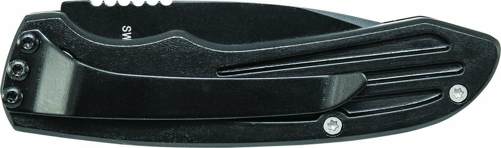 S&W Extreme Ops тактически автоматичен нож 6,4 см, черен, алуминий