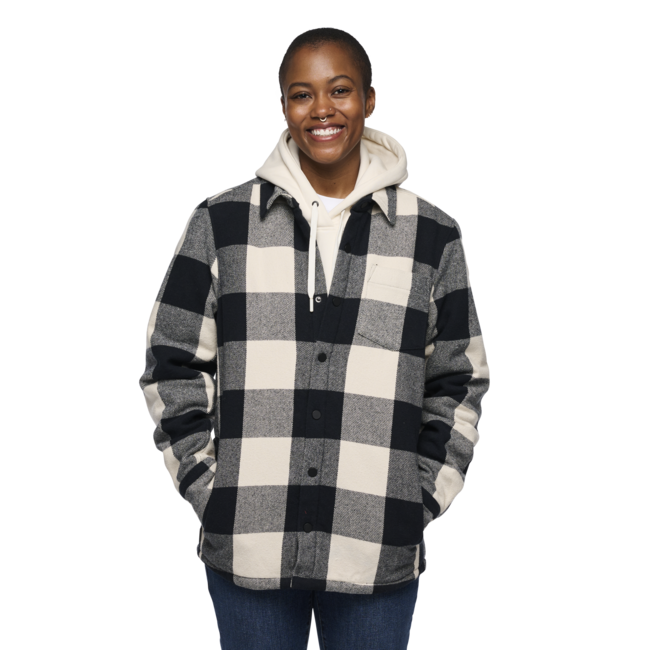 Black Diamond Project Lined Flannel фланелна риза дамска, черно-офф бяло каре