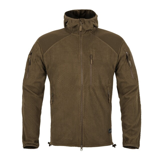 Helikon-Tex ALPHA HOODIE суитшърт Grid Флийс, сива
