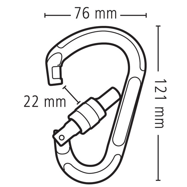 Beal Be Lock Screw HMS карабина