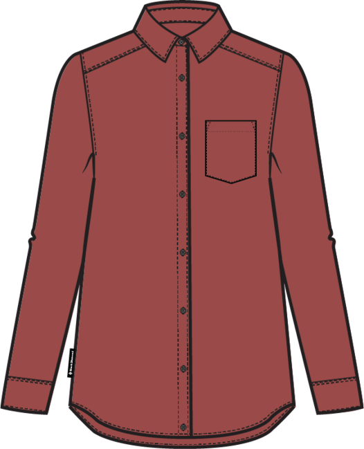 Black Diamond Project Heavy Flannel фланелна риза дамска, червена скала