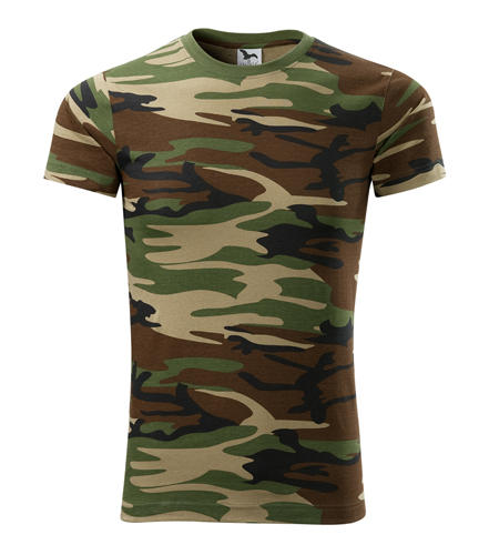 Malfini Camouflage кратка тениска 160g/m2, кафяво