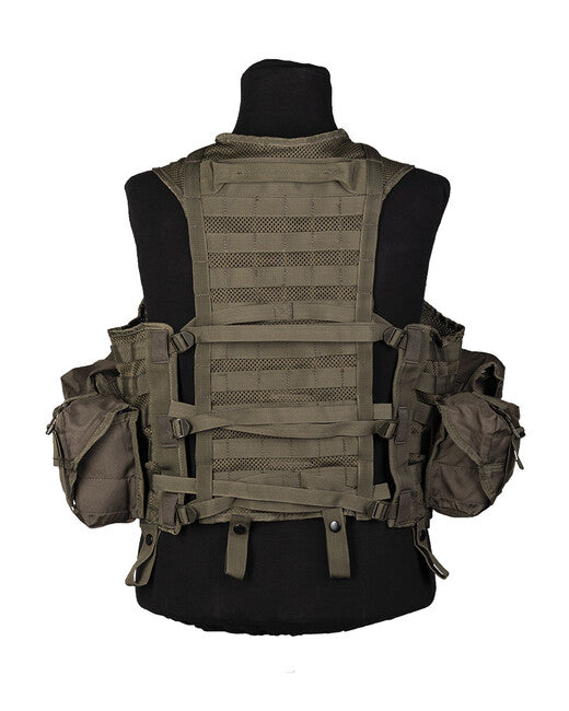 Mil-Tec MODULAR SYSTEM тактически елек с 8 джобове, маслинен