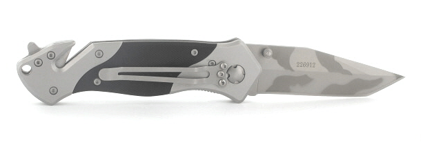 Herbertz джобен спасителен нож, неръждаем, черен, G10, 8,6 cm