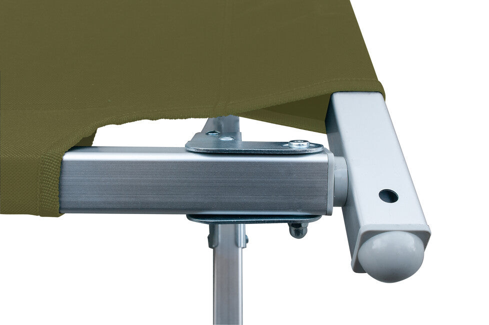 BasicNature Alu-Campbed туристическо легло, маслинено, 210 см