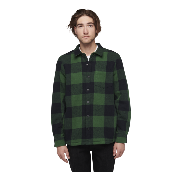 Black Diamond Project Lined Flannel фланелна риза мъжка, palm зелено-черно каре