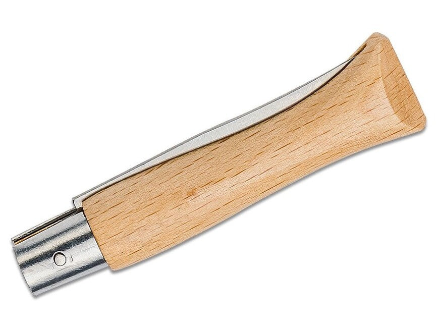 Opinel N°05 Inox джобен нож със затвор, кафяв