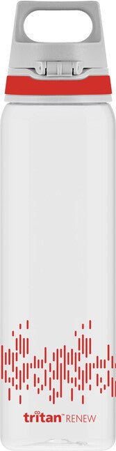SIGG Total Clear One MyPlan бутилка за питие 0,75 л, червена