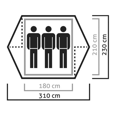 Salewa Палатка Denali за 3 лица