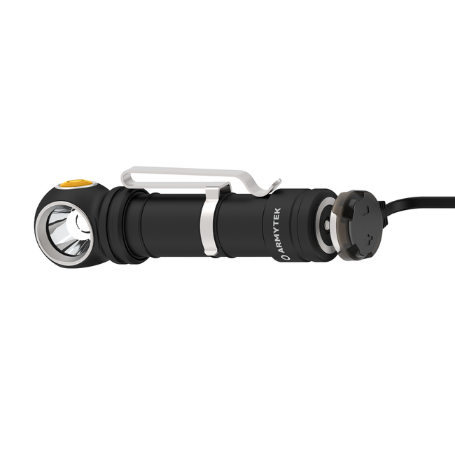 ArmyTek Wizard C2 Pro Max LR джобен фенер LED с фиксатор за колан, с калъф, захранване от акумулатор, 4150 lm, бяло