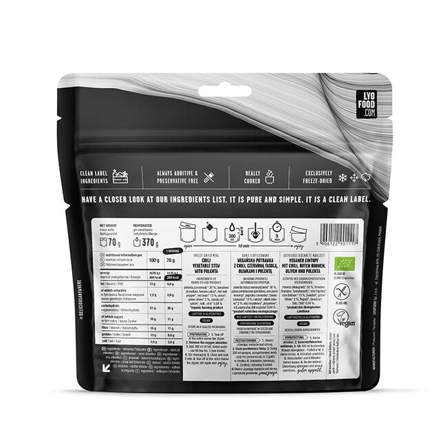 LYOfood чили без месо 370g