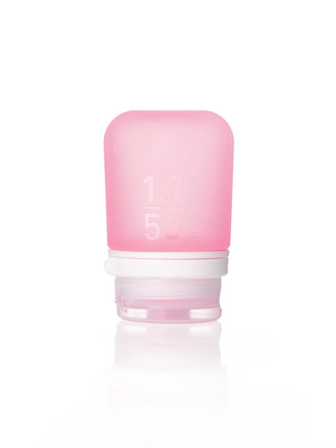 Humangear GoToob+ силиконова пътна бутилка/съд 53 ml, розова