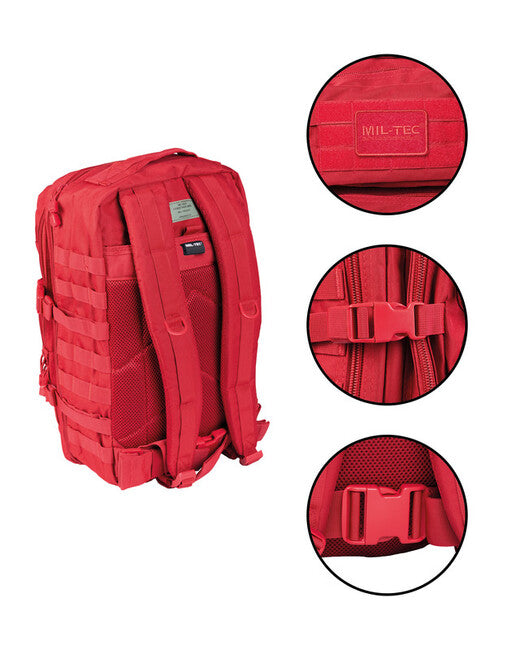 Mil-Tec US щурмов раница Large, червена, 36L