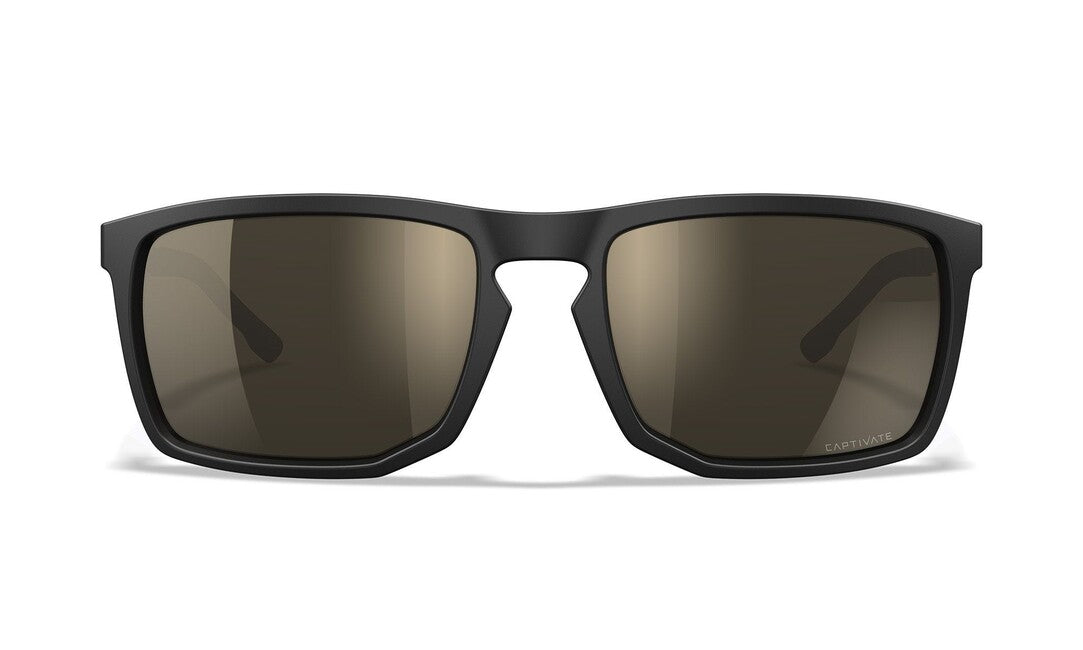 Wiley X Axe слънчеви очила Captivate Polarized Tungsten Mirror, Matte Black