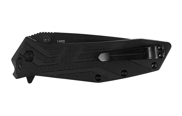 Kershaw BRAWLER джобен нож 7,6 см, изцяло черен, GFN
