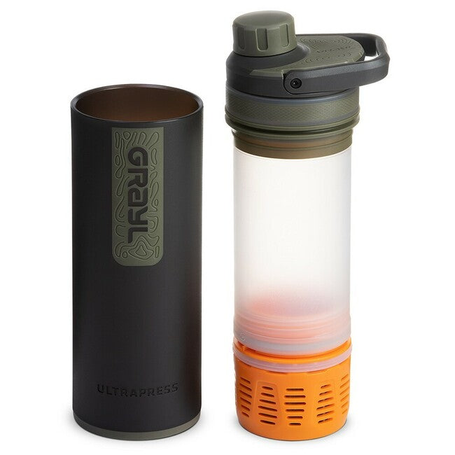 GRAYL UltraPress филтрираща бутилка 500 ml, черно-зелена