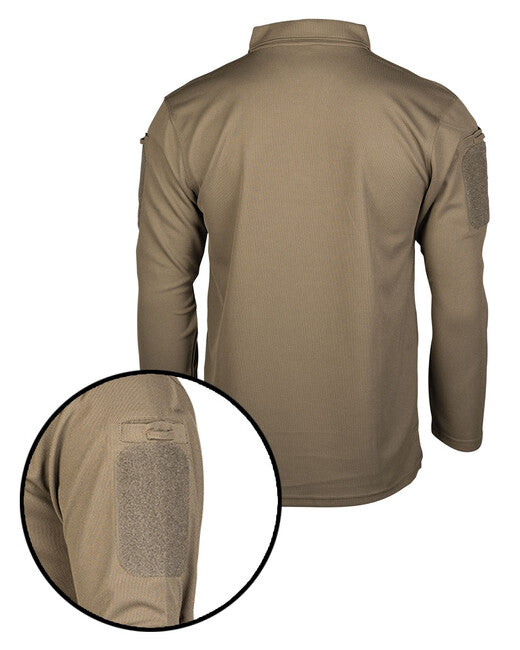 Mil-Tec поло тениска тактическа дълъг ръкав, маслинена