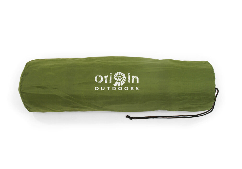 Origin Outdoors самонадуваща се кемпингова подложка, маслинена, 10 см