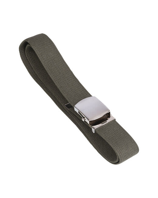 Mil-Tec US мъжки панталон колан ширина 38mm със сребърна тока, маслинен