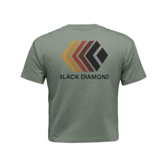 Black Diamond Faded потник дамски с кратък ръкав, маслинено зелен
