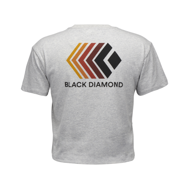 Black Diamond Faded crop тениска дамски с кратък ръкав, никел вересов