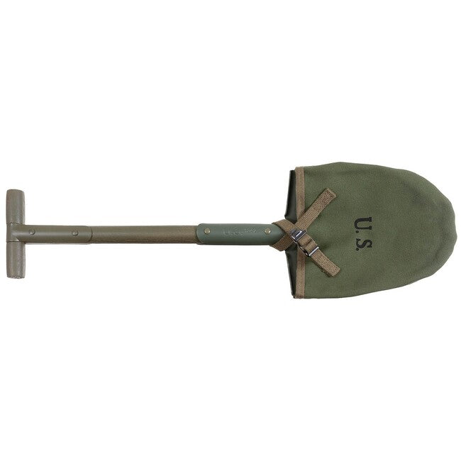 MFH T-Spade американска лопата M10, маслинена зелена, с платнен калъф